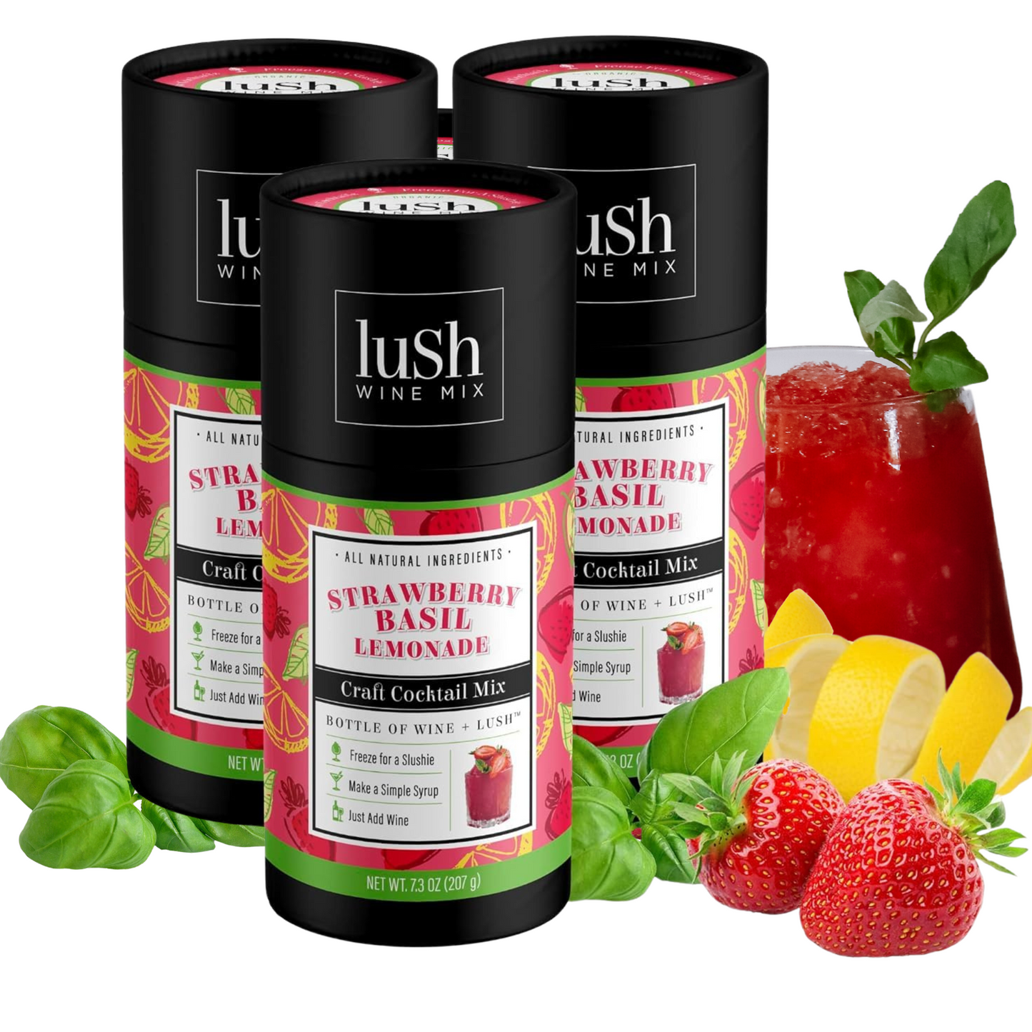 Strawberry Basil Lemonade 3-Pack