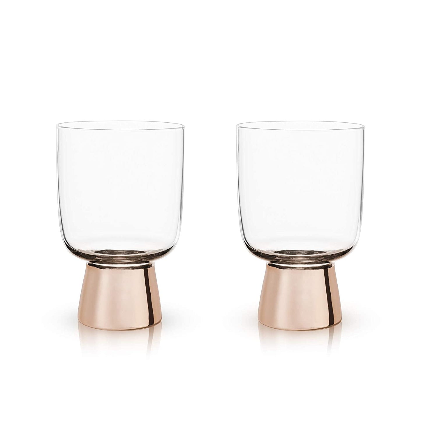 Set of 12 Raye Copper Footed Cocktail Tumblers in Gift Box