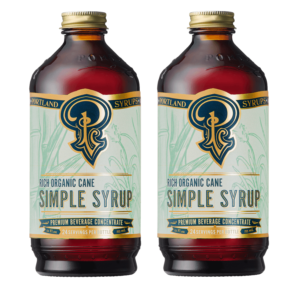 Rich Organic Cane Sugar Simple Syrup two-pack - Mixologist Warehouse