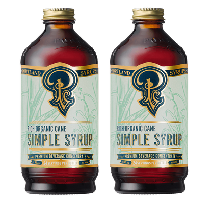 Rich Organic Cane Sugar Simple Syrup two-pack - Mixologist Warehouse