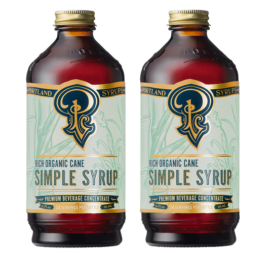 Rich Organic Cane Sugar Simple Syrup two-pack - Mixologist Warehouse