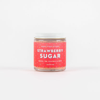 Strawberry Sugar for Baking, Tea, Cocktails & More by Wood Stove Kitchen