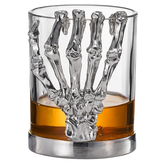 Skeleton Whiskey Glass Tumbler | Single | 10oz