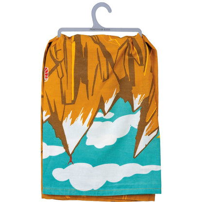 The Mountains Are Calling Cotton Dish Towel