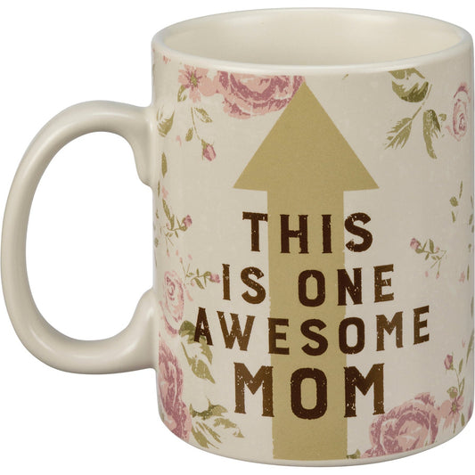 This Is One Awesome Mom Large Stoneware Coffee Mug | Holds 20 oz.