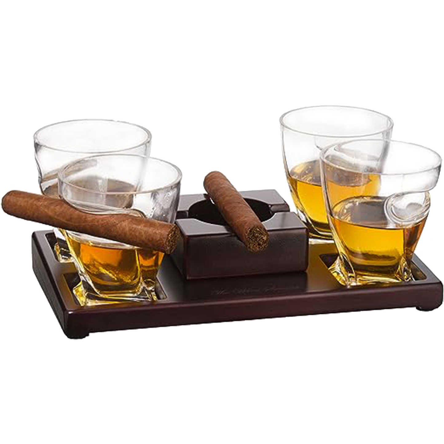 Cigar Glasses, Tray & Ash Tray