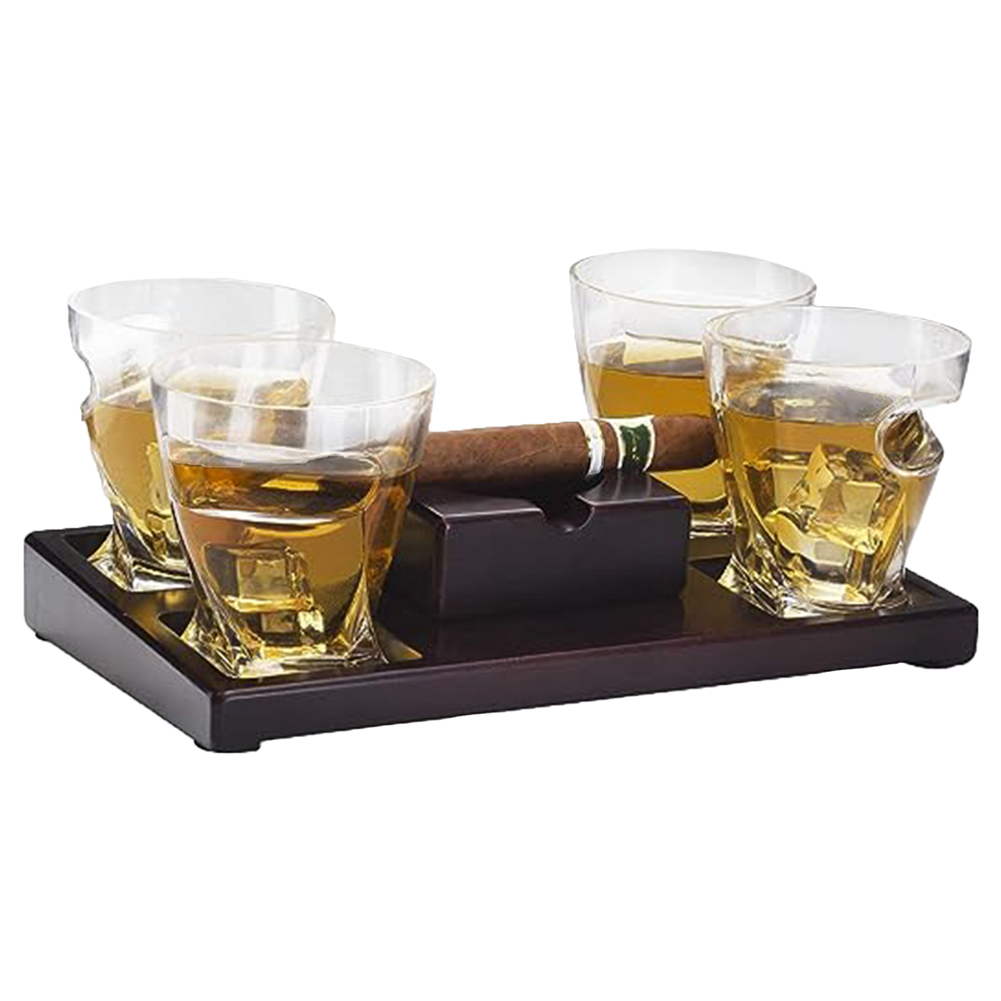 Cigar Glasses, Tray & Ash Tray