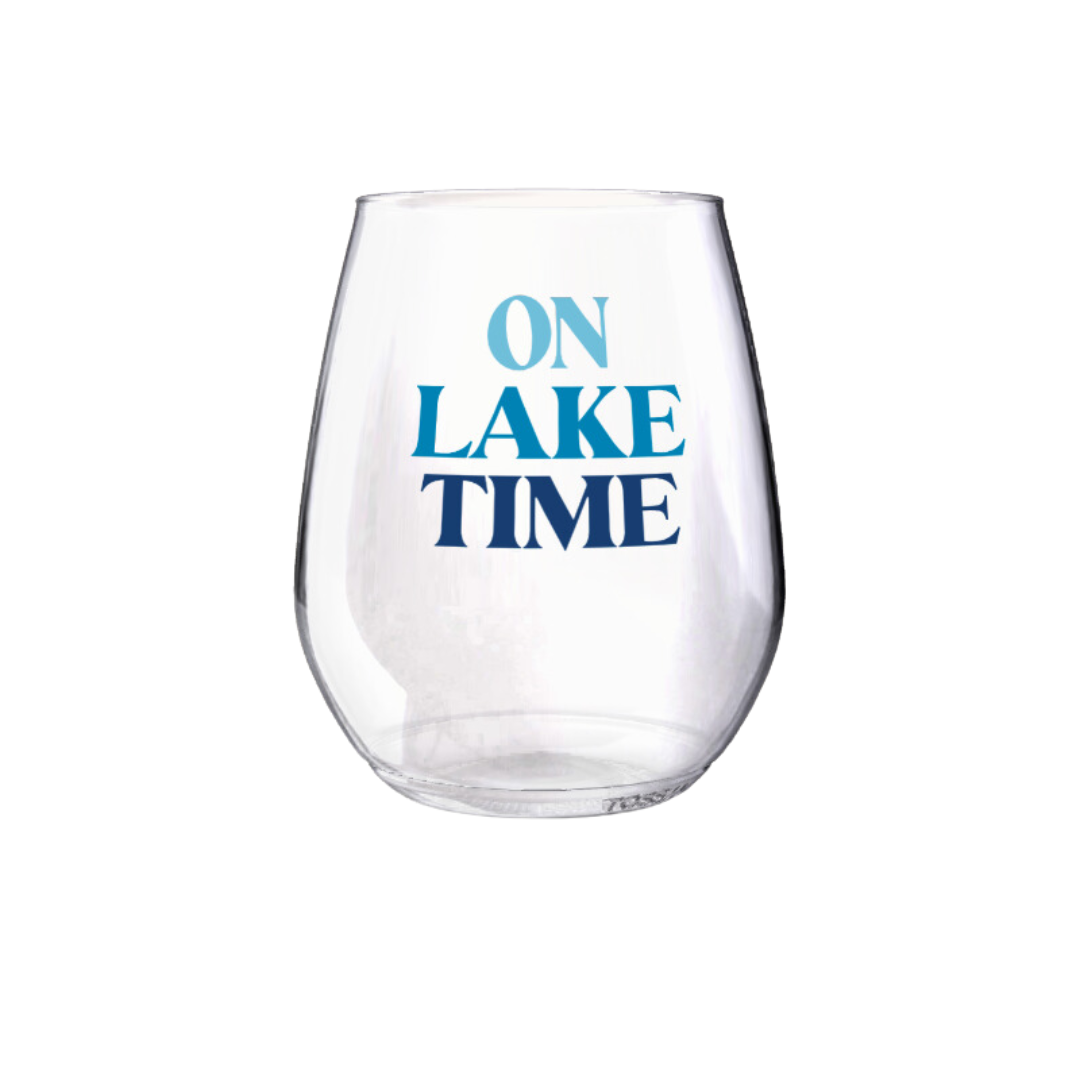 Shatterproof Wine Glass Set - Lake Time