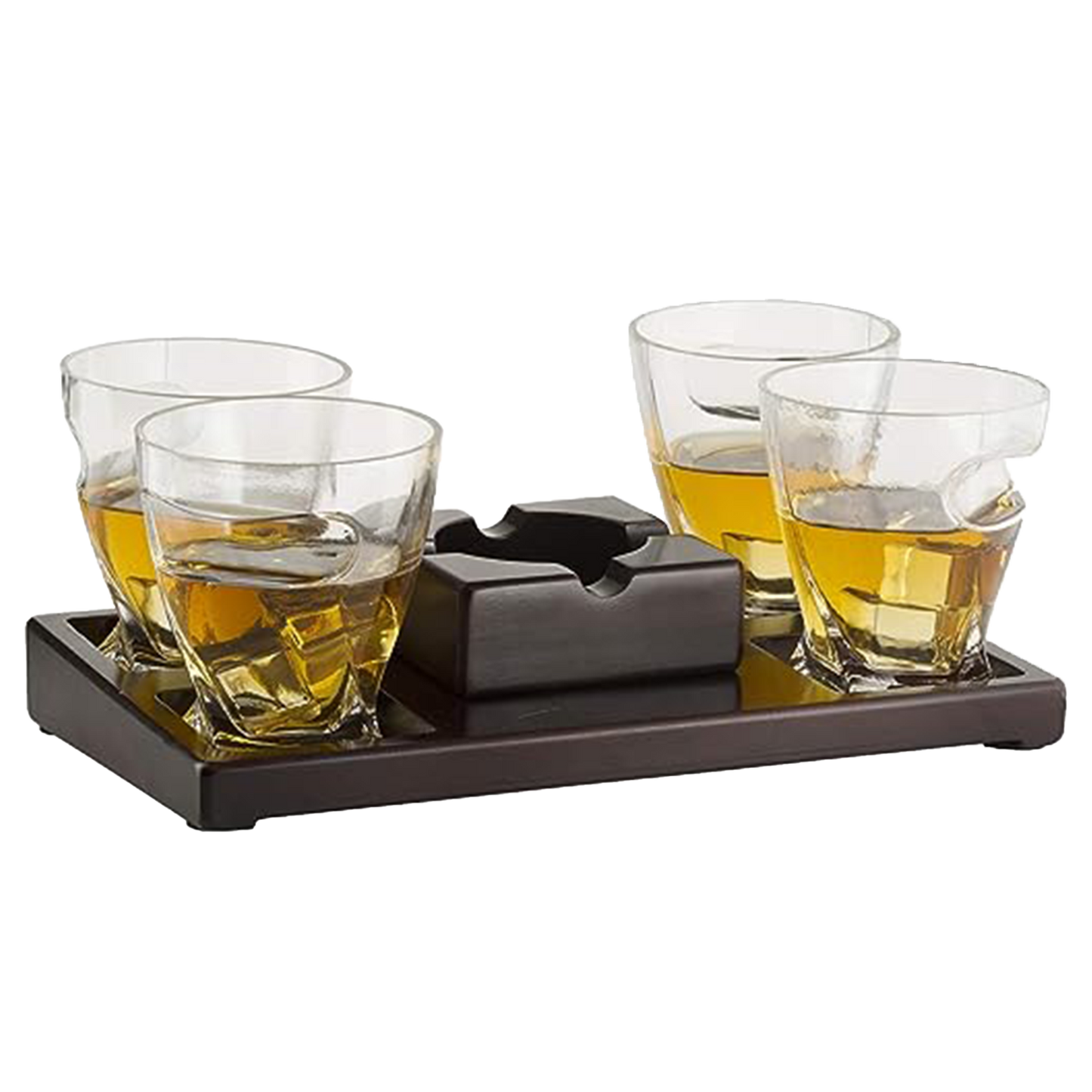 Cigar Glasses, Tray & Ash Tray