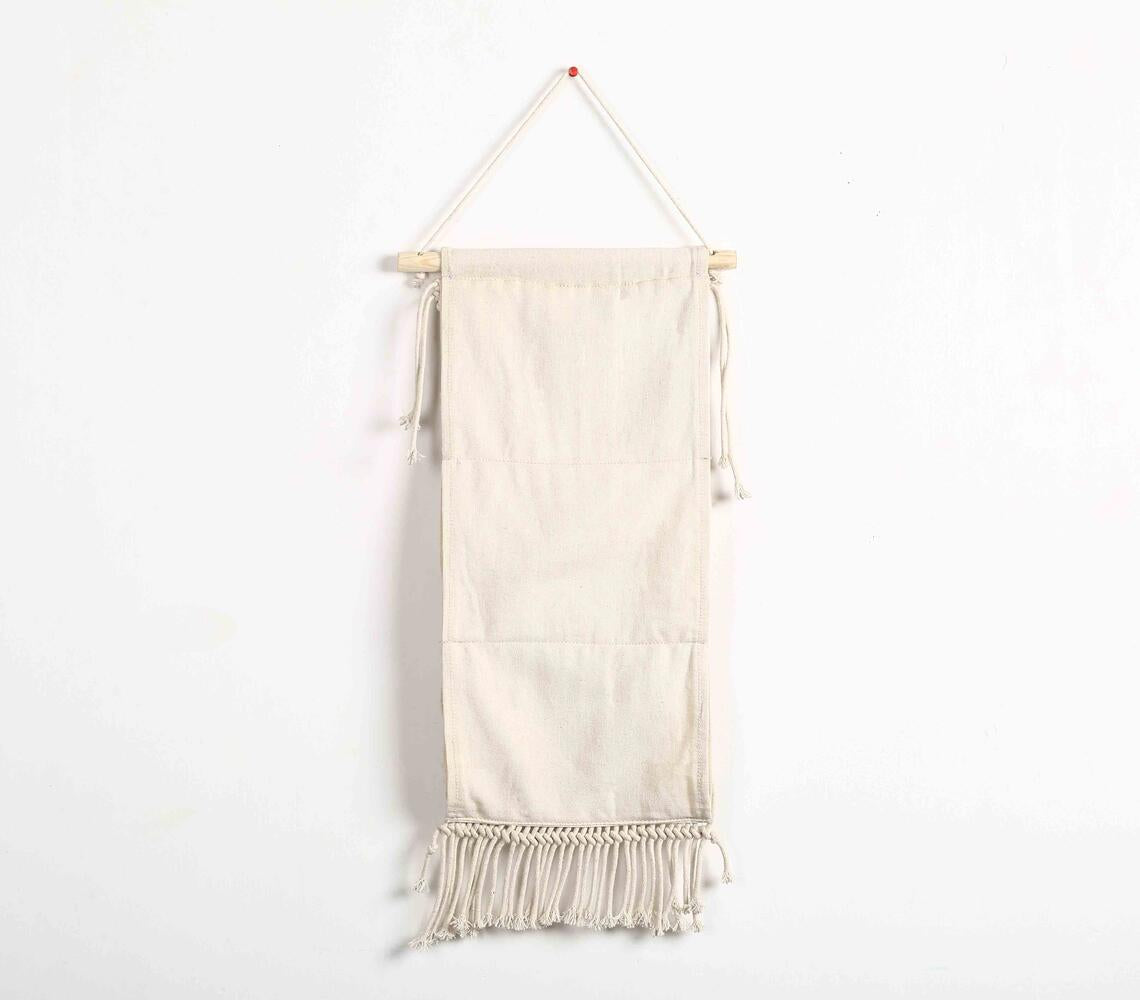 Bohemian Macrame Cotton Wine Rack-3