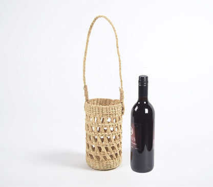 Woven Kauna Grass Wine Holder-0