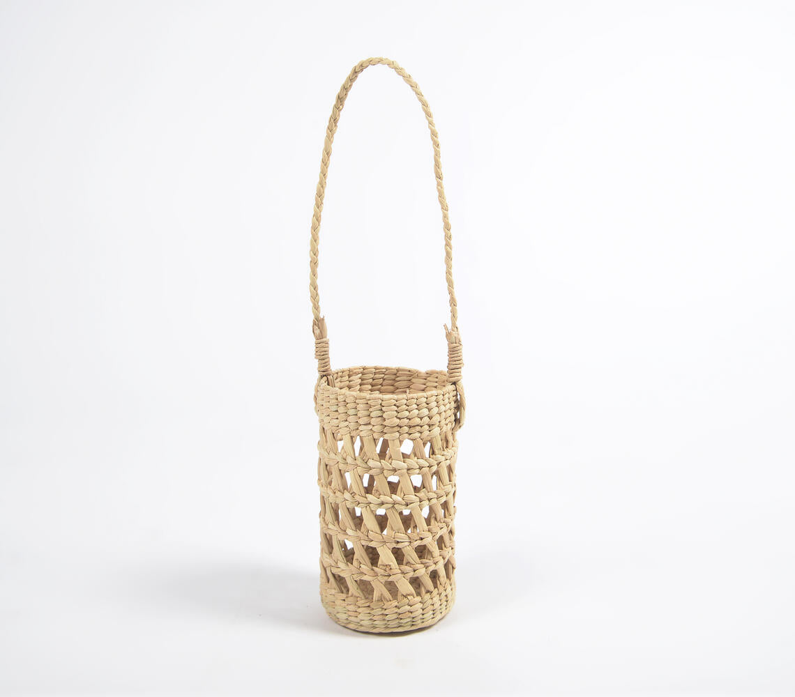 Woven Kauna Grass Wine Holder-2