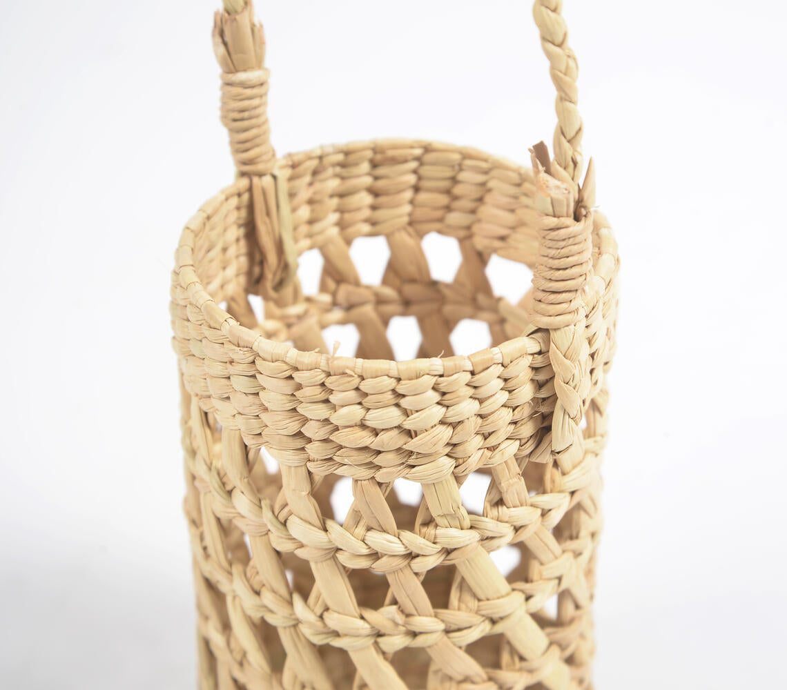 Woven Kauna Grass Wine Holder-3