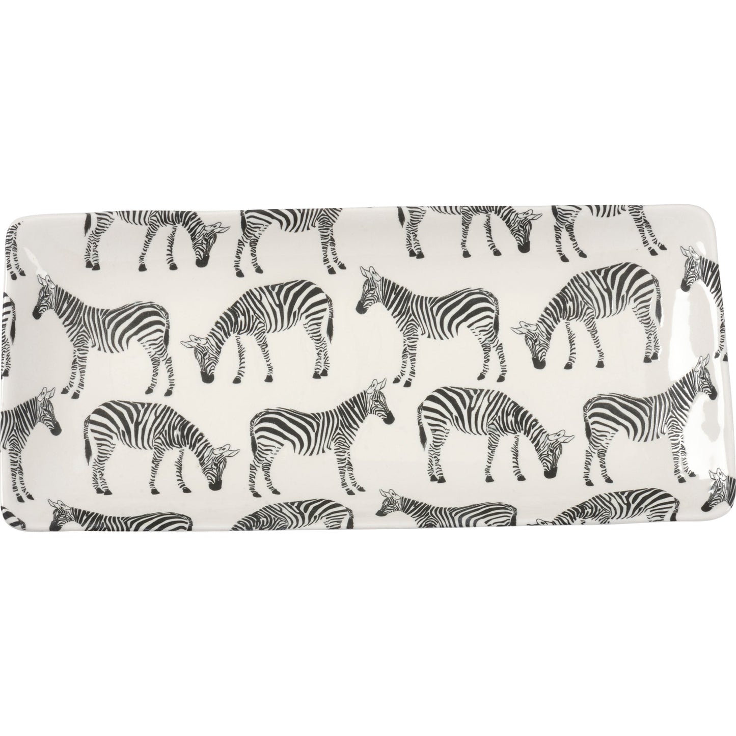 Zebra Rectangular Platter | Serving Dish Tray Plate