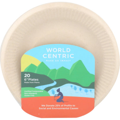 World Centric Ripple Edge Plate, 6 Inch, 12x20ct-0