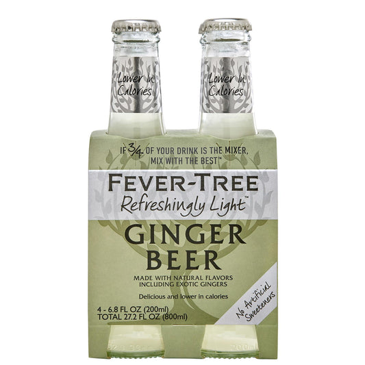 Fever Tree - 'Refreshingly Light' Ginger Beer (4x200ML) by The Epicurean Trader
