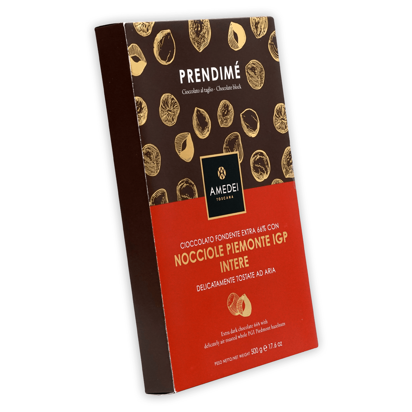 Amedei Prendimé Dark Chocolate w/ Hazelnuts 66% (500g)