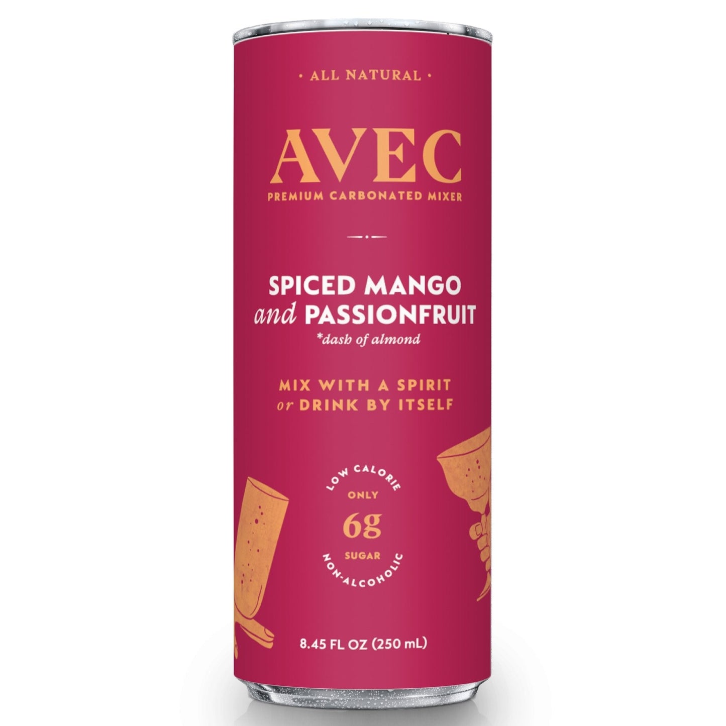AVEC - 'Spiced Mango & Passionfruit' Premium Carbonated Mixer (8.4OZ)