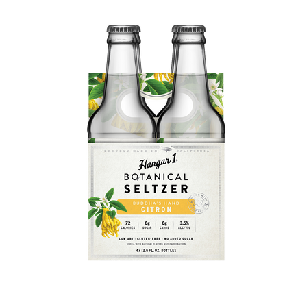 Hangar 1 - 'Buddah's Hand Citron' Botanical Seltzer (4x375ML) by The Epicurean Trader