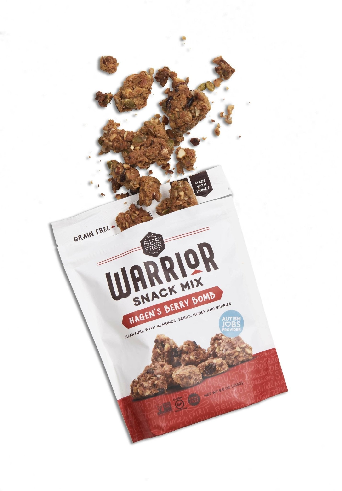 Bee Free Warrior Mix: Hagen's Berry Bomb - 12 Bags x 9oz