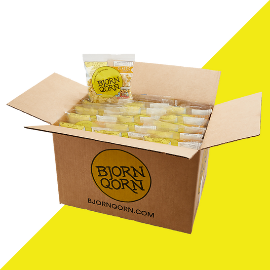 Bjorn Qorn Popcorn 30 Pack Mini Bags (1oz)