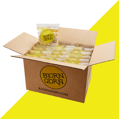 Bjorn Qorn Popcorn 30 Pack x 1oz bags case by Farm2Me