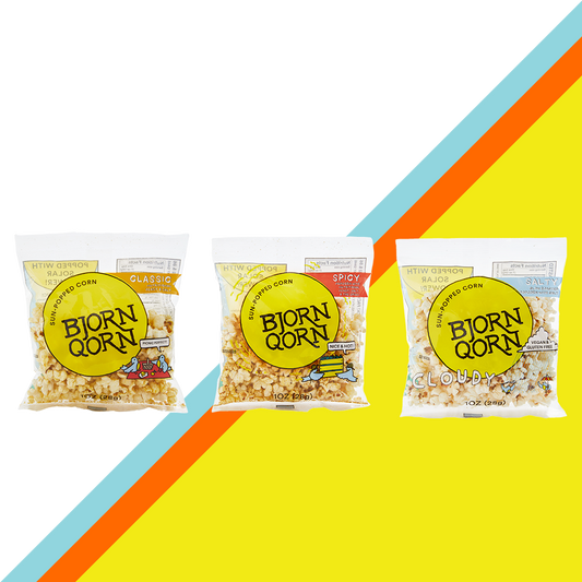 Bjorn Qorn Mix Popcorn Bags - 15 Packs x 1oz