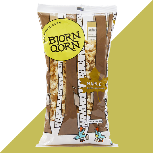 Bjorn Qorn Maple Popcorn - 12-Pack x 3oz