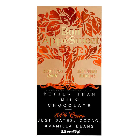 Bon Appesweet Date-Sweetened Better Than Milk Chocolate Bars - 12 x 2.2 oz