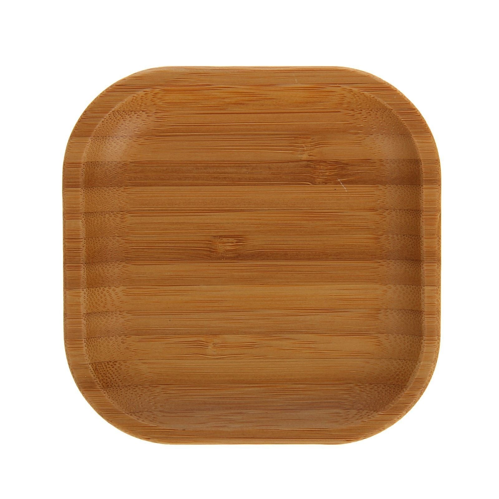Bamboo Square Plate 4" inchX 4" inch -0