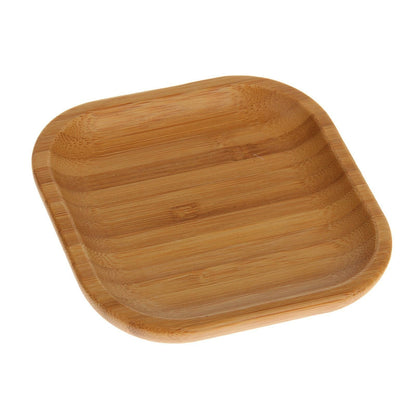 Bamboo Square Plate 4" inchX 4" inch -3