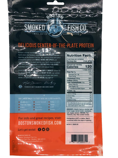 Boston Smoked Fish Co’s Smoked Salmon Portions (Hot Smoked) - 12 x 4 oz by Farm2Me