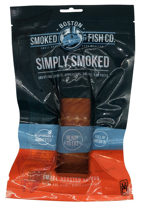 Boston Smoked Fish Co’s Smoked Salmon Portions (Hot Smoked) - 12 x 4 oz