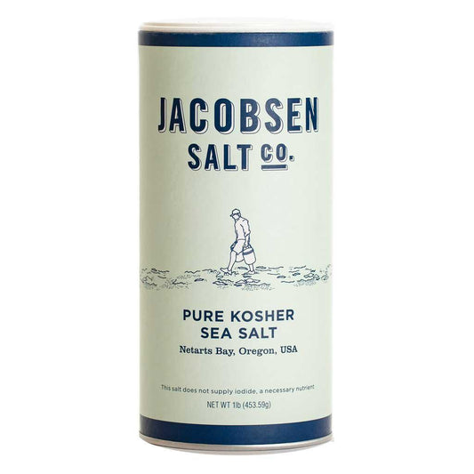 Jacobsen Salt Co - Pure Kosher Sea Salt Tube (1LB) by The Epicurean Trader