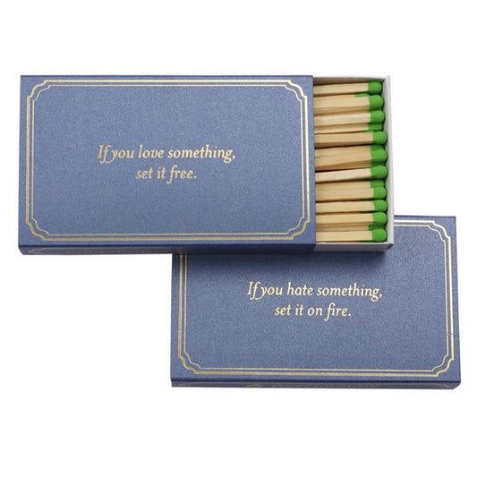 MatchDaddy - 'If You Love Something, Set It Free.' 4" Matchbox by The Epicurean Trader