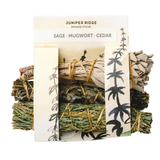 Juniper Ridge - Sage, Mugwort & Cedar Smudge (3CT) by The Epicurean Trader