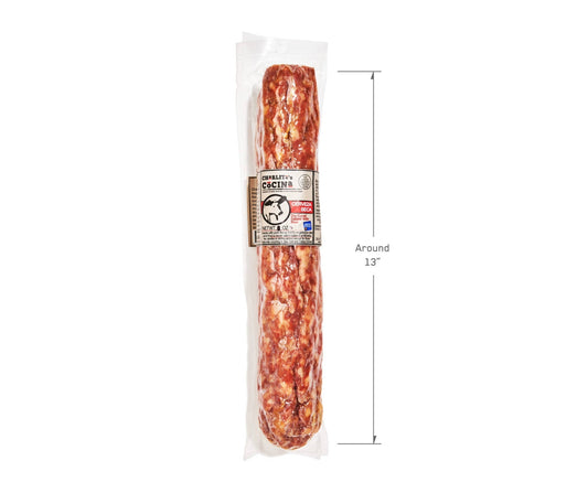 Charlito’s Cocina Cerveza Seca - Foodservice Dry Cured Beer Salamis - 6 x 1.5 LB by Farm2Me