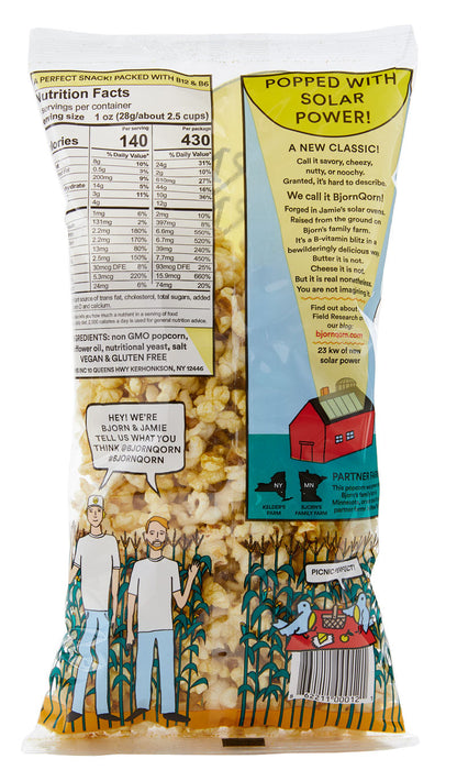 Bjorn Qorn Popcorn Classic Bags - 12-Pack x 3oz Bag by Farm2Me