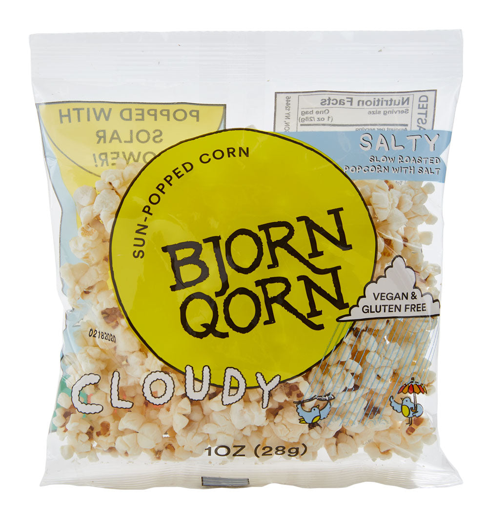 Bjorn Qorn Popcorn 30 Pack x 1oz bags case by Farm2Me