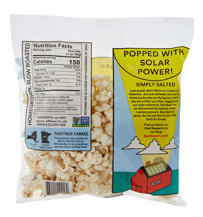 Bjorn Qorn Cloudy Popcorn Bags - 15-Pack x 1oz