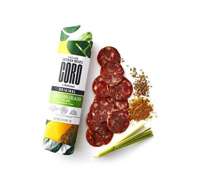 Uncured Lemongrass Salami Piccolo - 6 x 5 oz by Farm2Me