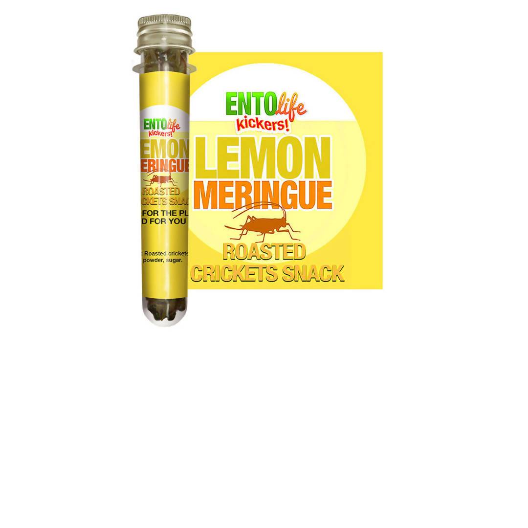 Lemon Meringue Roasted Cricket Snack Tubes - 6 Pack