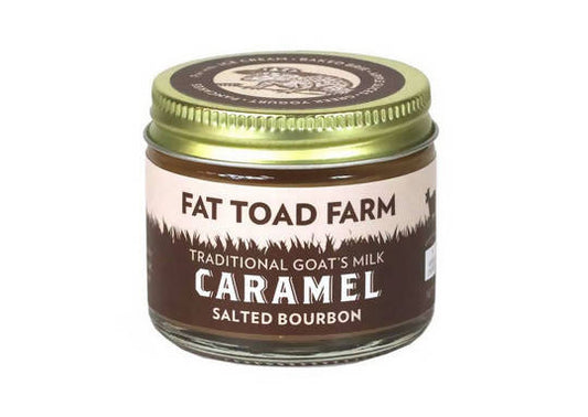 Fat Toad Farm Salted Bourbon Goat's Milk Caramel Jars - 12 x 2oz