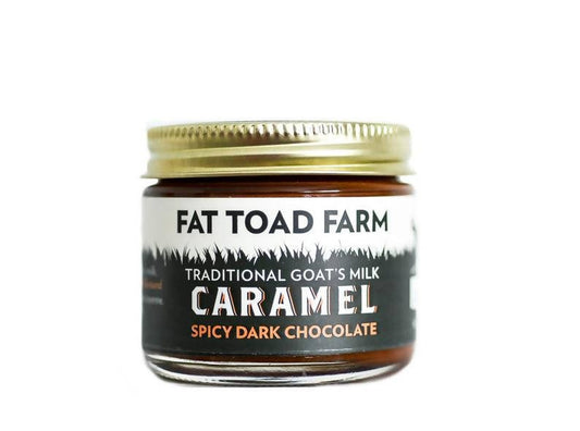 Fat Toad Farm Spicy Dark Chocolate Goat's Milk Caramel Jars - 12 x 2oz