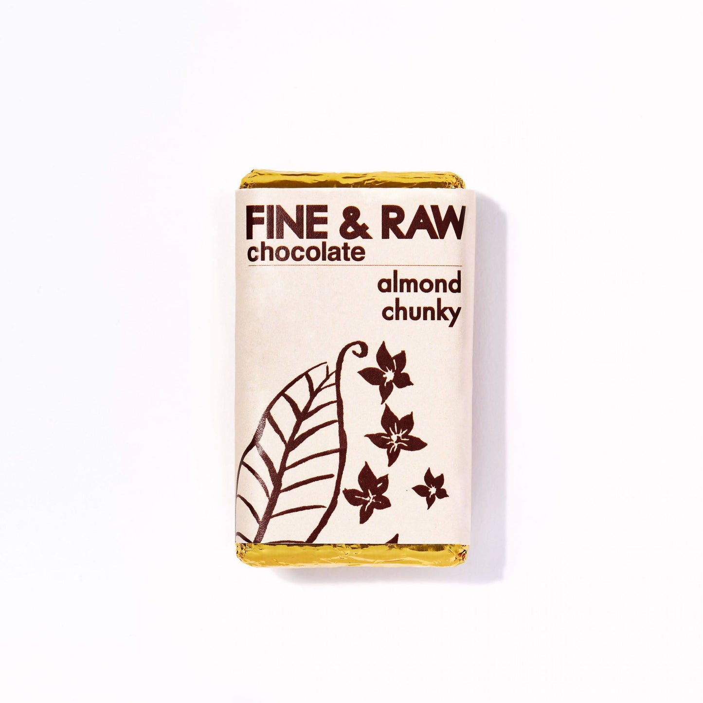 Fine and Raw Almond Chunky Chocolate Bars, Organic - 10 Bars x 1.5oz
