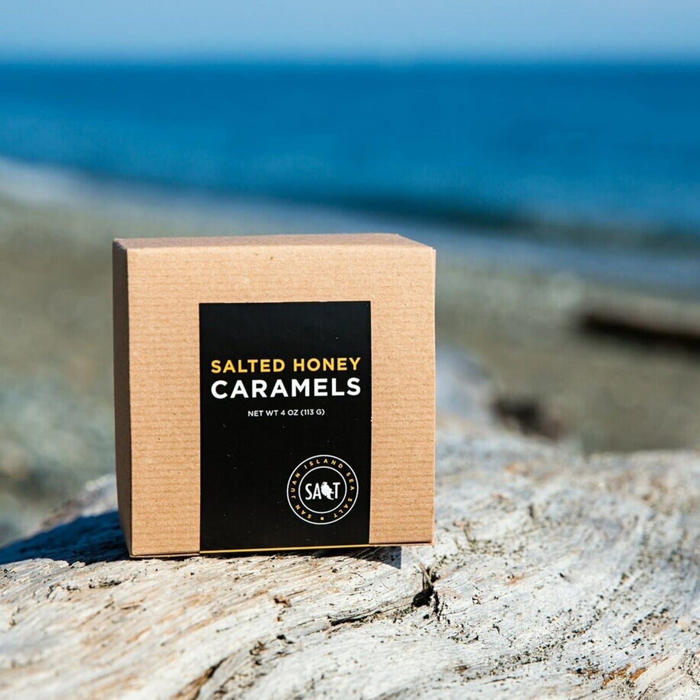 San Juan Island Salted Honey Caramels