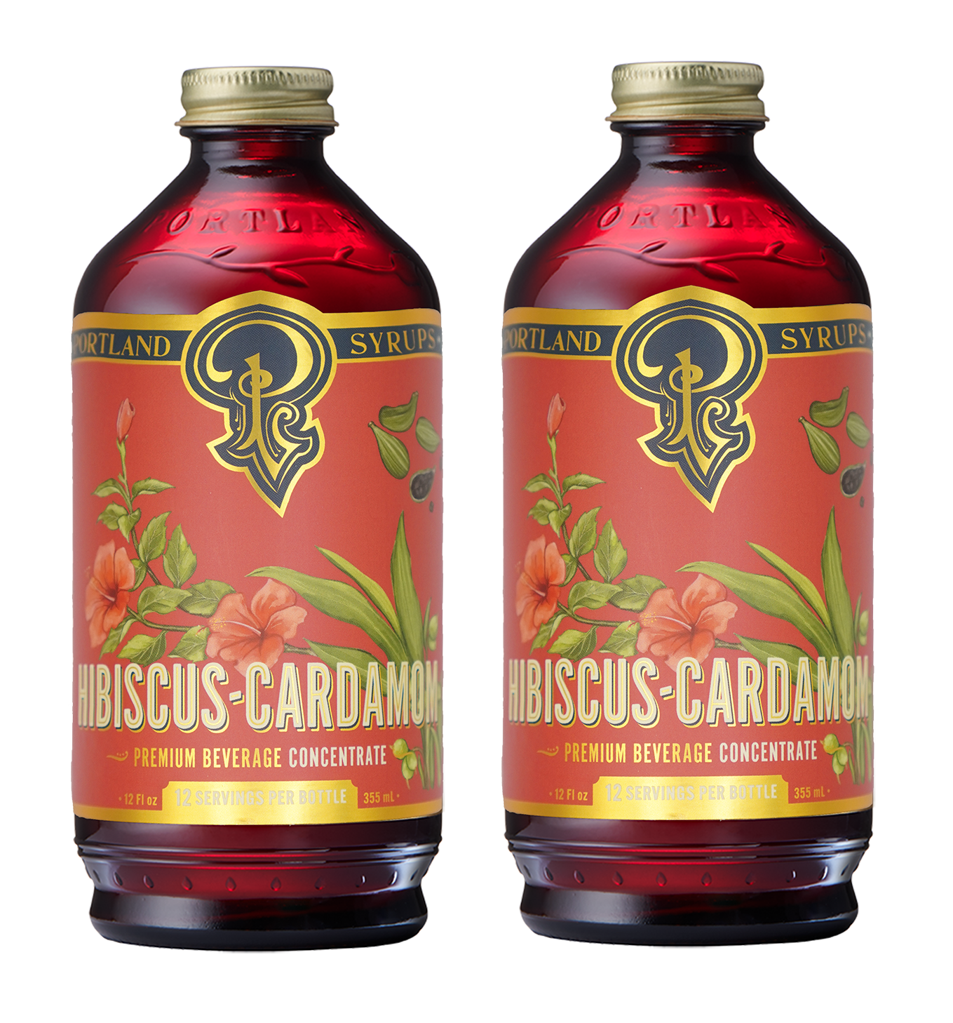 Hibiscus Cardamom Syrup two-pack - Mixologist Warehouse