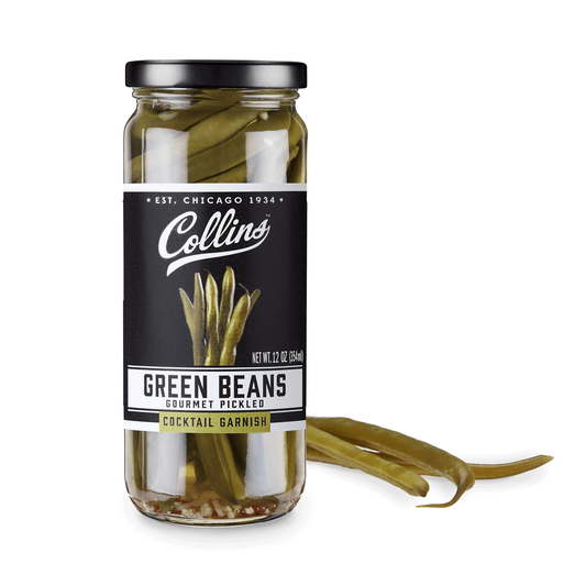 12 oz. Gourmet Pickled Green Beans by Collins-0
