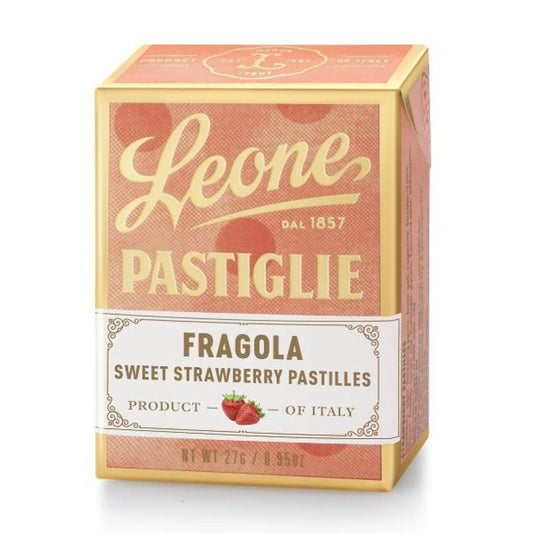 Leone Pastiglie - 'Fragola' Sweet Strawberry Pastilles (0.95OZ)