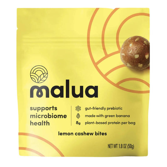 Malua Prebiotic Organic Gut Healthy Lemon Bites - 8  Bags x 1.8 oz